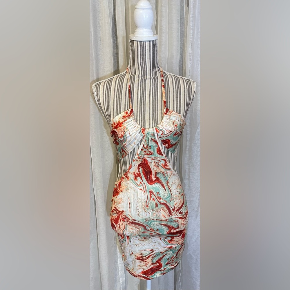 Marble mini dress